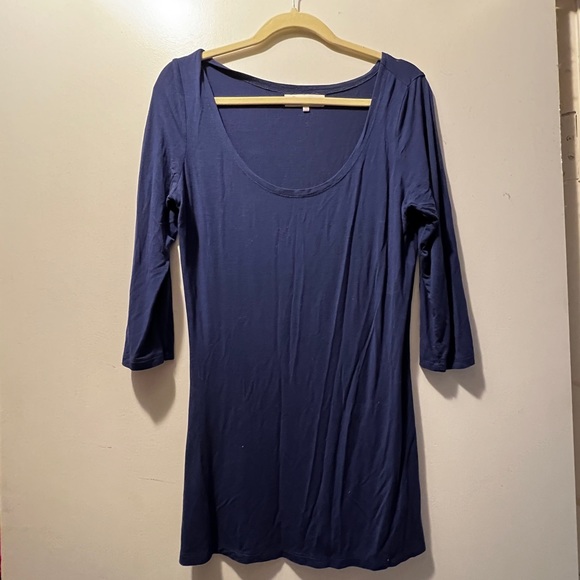 *SALE* TALL 3/4 sleeve blue shirt || TallGirls || US6 - Picture 1 of 2